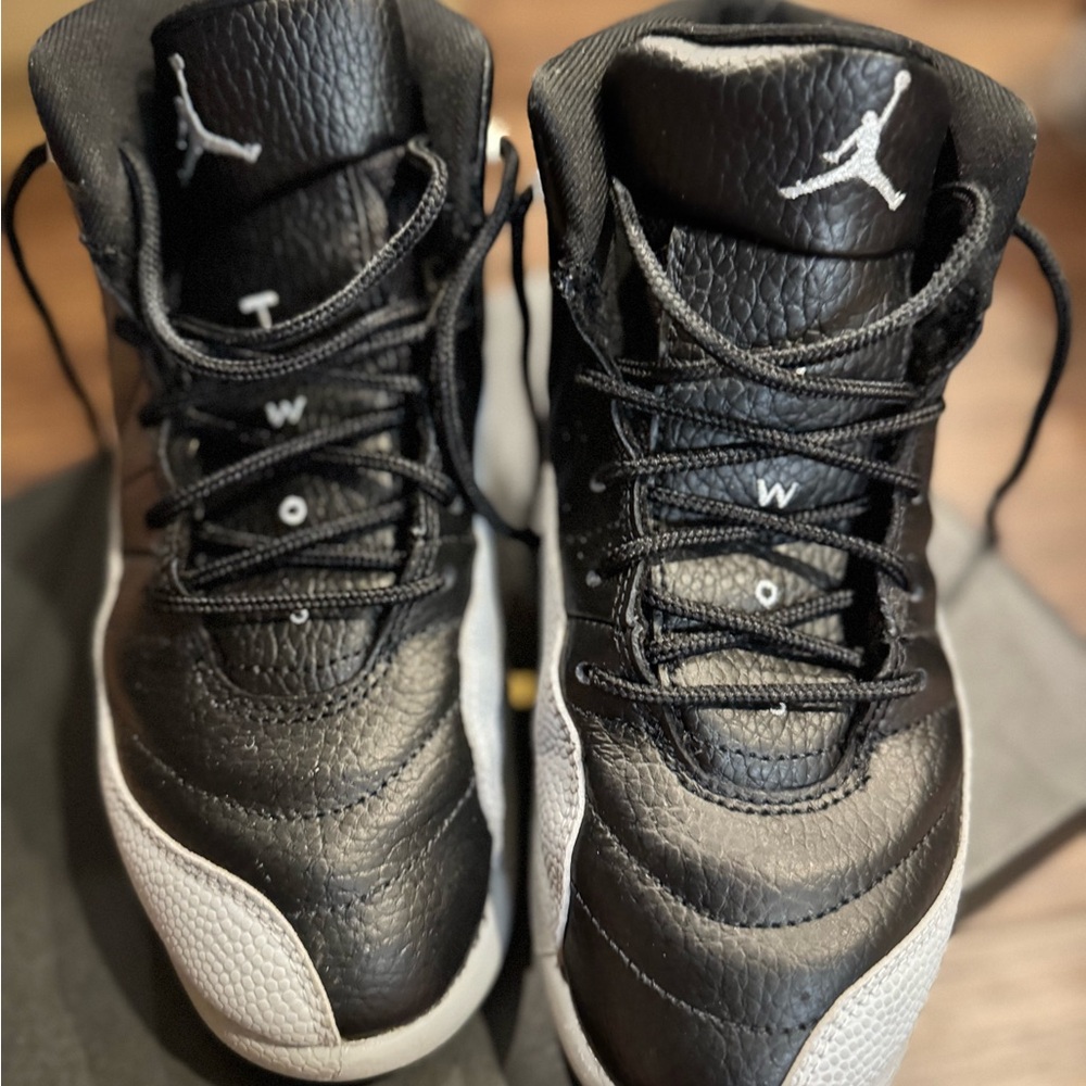 Jordan Kids Black and White Sneakers